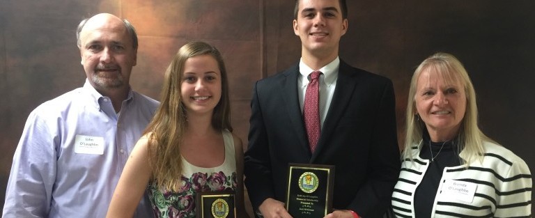 Kelli Joy O’Laughlin Memorial Scholarship recipients from Hinsdale Central